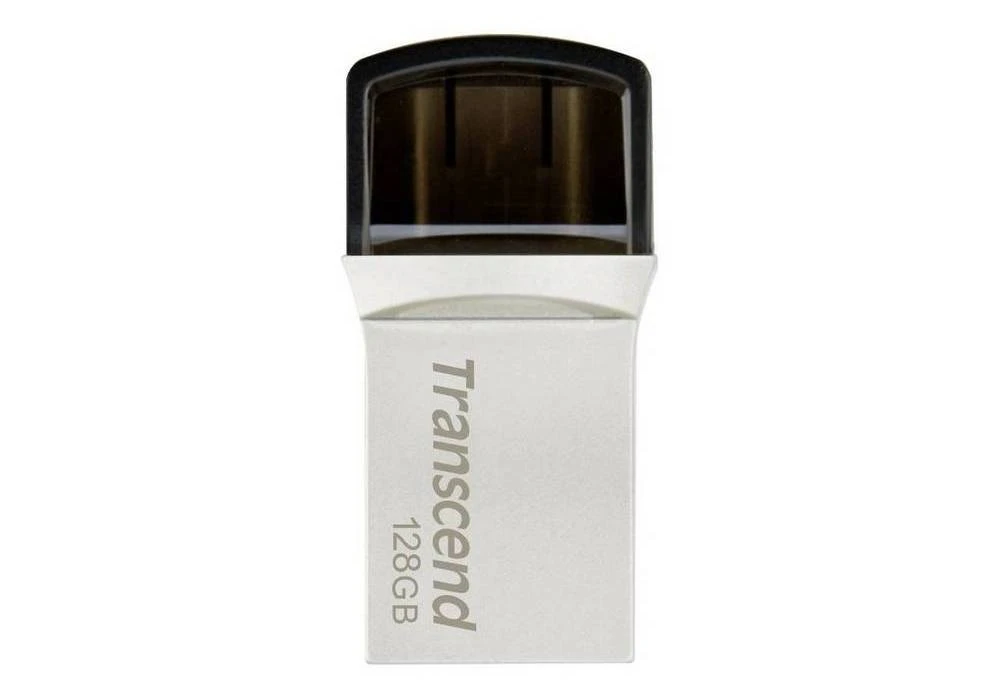 Usb flash накопитель transcend jetflash 890, 128гб, серебристый 2