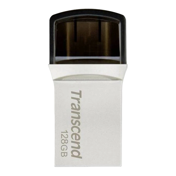Usb flash накопитель transcend jetflash 890, 128гб, серебристый 10