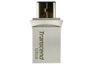 Memorie usb transcend jetflash 890, 128gb, argintiu