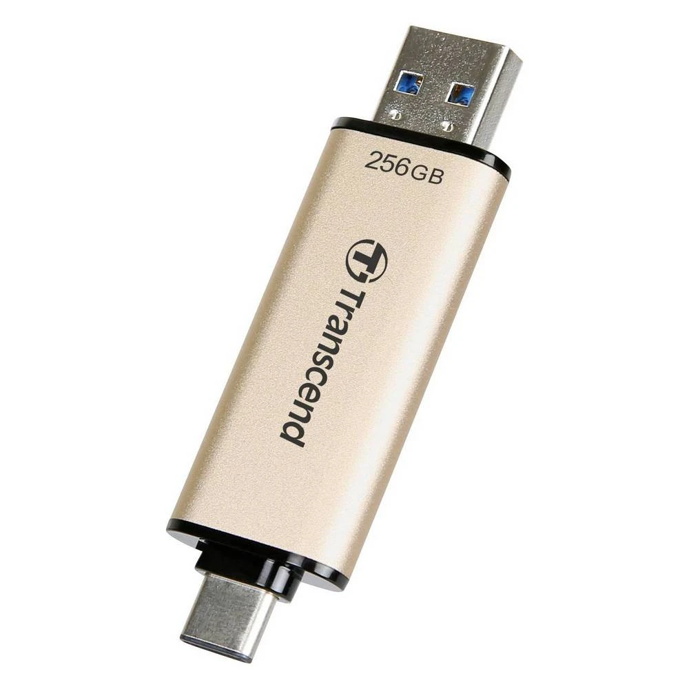 Usb flash накопитель transcend jetflash 930c, 256гб, золотистый 3