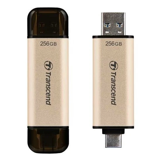 Usb flash накопитель transcend jetflash 930c, 256гб, золотистый 11