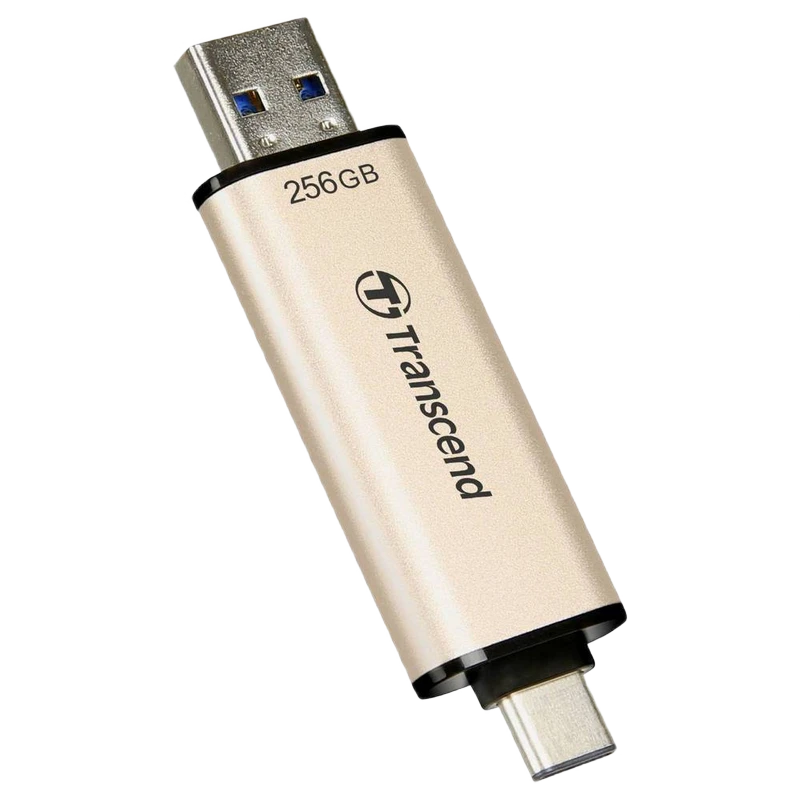 Usb flash накопитель transcend jetflash 930c, 256гб, золотистый 13