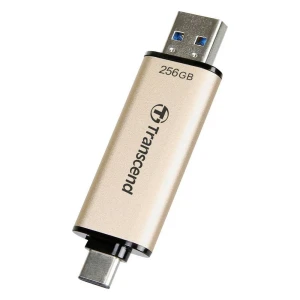 Usb flash накопитель transcend jetflash 930c, 256гб, золотистый Thumbnail 3