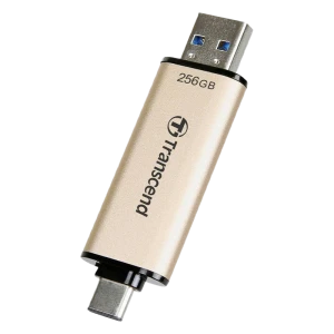 Usb flash накопитель transcend jetflash 930c, 256гб, золотистый Thumbnail 2