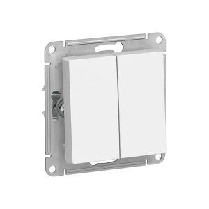 Întrerupător dublu atlas design 10 a 250 v alb schneider-electric Thumbnail 1
