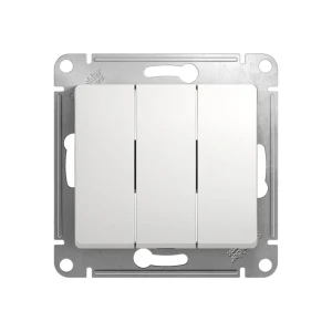 Întrerupător triplu glossa 10 a 250 v alb schneider-electric