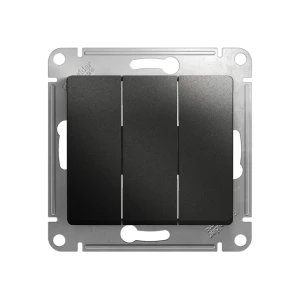 Тройной выключатель glossa 10 a 250 в антрацит schneider-electric