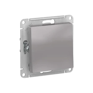 Выключатель одноклавишный atlas design 10 a 250 в алюминий schneider-electric