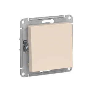 Выключатель одноклавишный atlas design 10 a 250 в бежевый schneider-electric