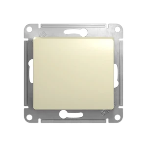 Выключатель одноклавишный glossa 10 a 250 в бежевый schneider-electric