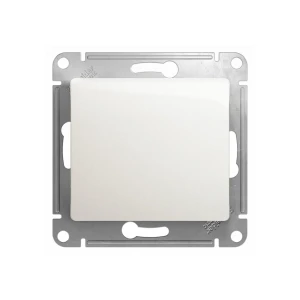 Выключатель одноклавишный проходной glossa 10 a 250 в перламутровый schneider-electric