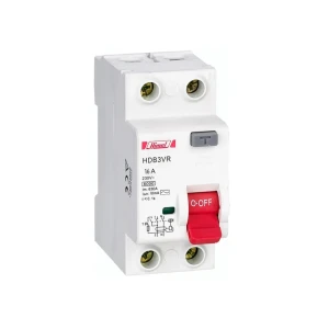 Выключатель дифференциальный узо hdb6vr 10 ма 16 a 1p+n 220 - 240 в himel