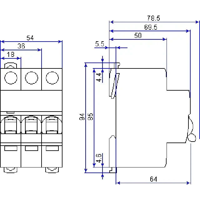 Выключатель автоматический schneider-electric a9k24310 3p 10 a 400 в c 2