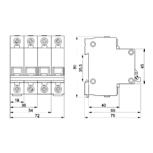 Выключатель автоматический iek ва47-29 4p 32 a 400 в c Thumbnail 2