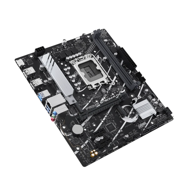 Материнская плата asus prime b760m-r d4, lga1700, intel b760, micro-atx 5