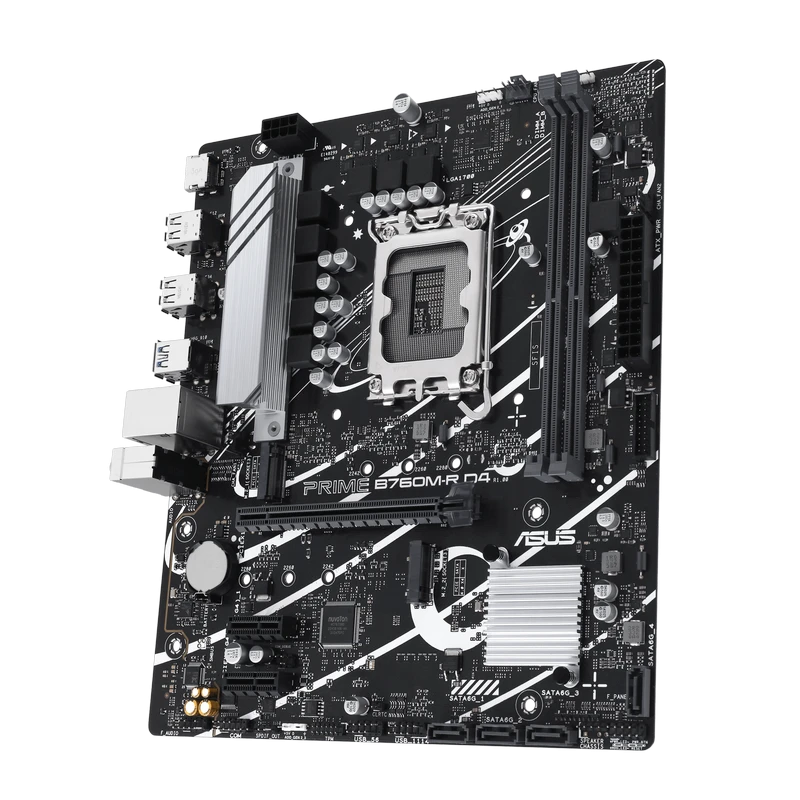 Материнская плата asus prime b760m-r d4, lga1700, intel b760, micro-atx 6