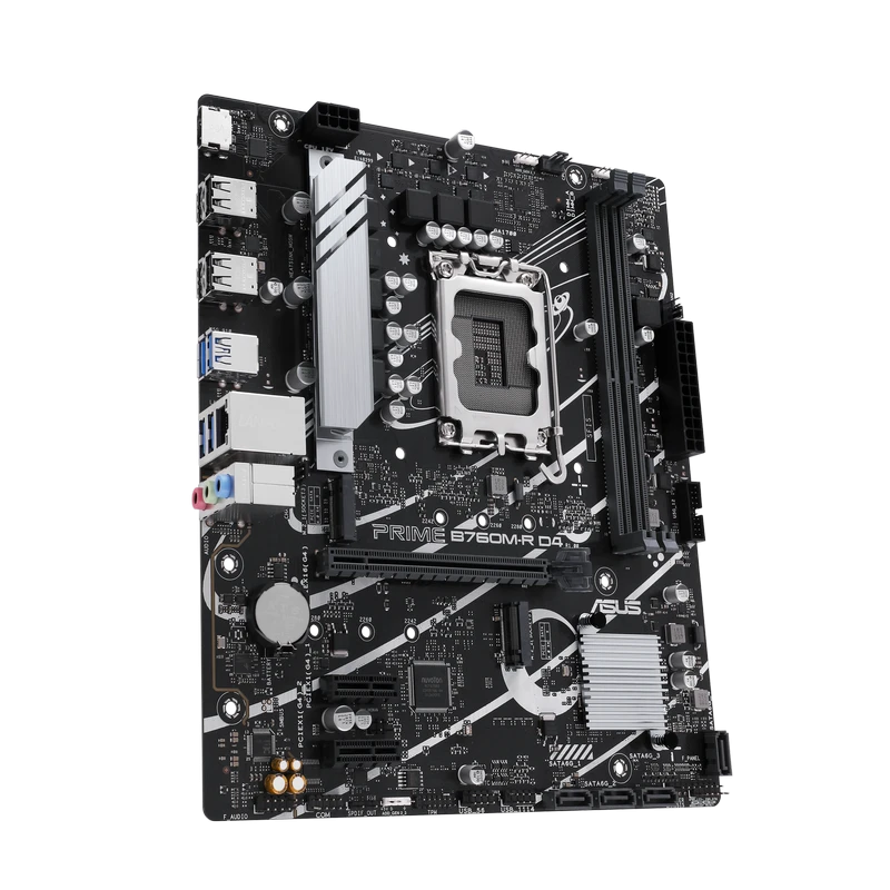 Материнская плата asus prime b760m-r d4, lga1700, intel b760, micro-atx 3