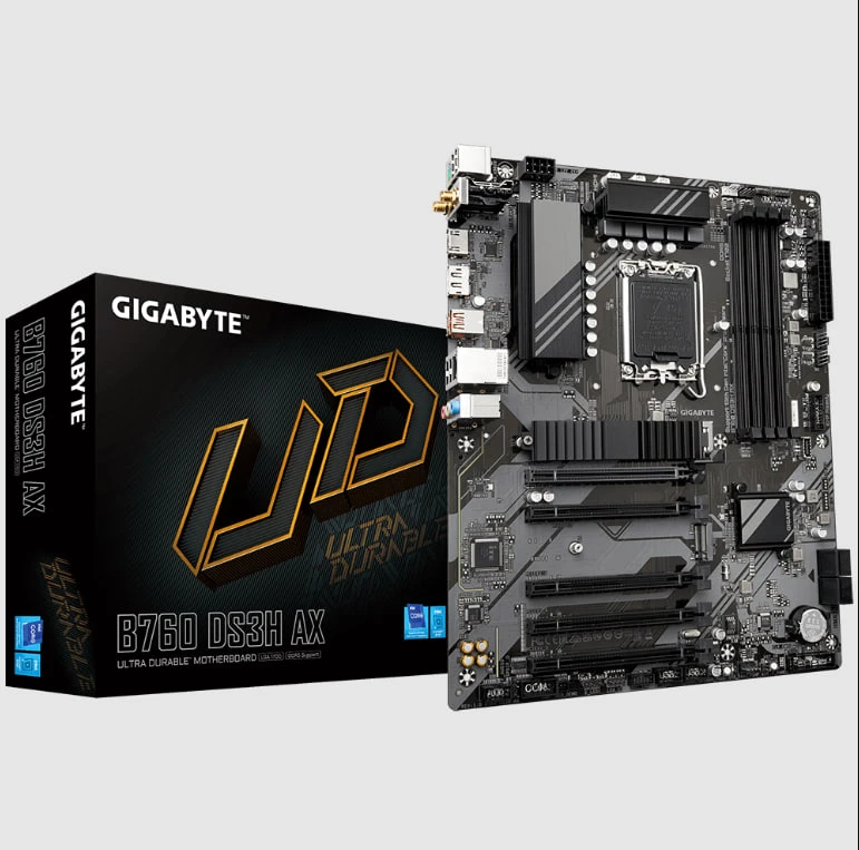 Placă de bază gigabyte b760 ds3h ax, lga1700, intel b760, atx 13
