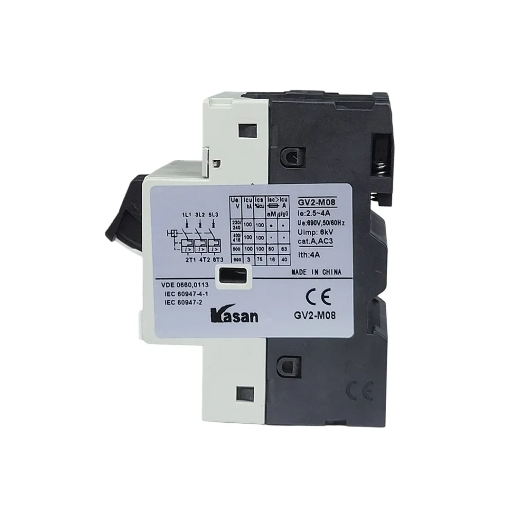 Автоматический термомагнитный выключатель gv2-m08/rs08 3p 2.5 - 4 a 380 в a kasan 2