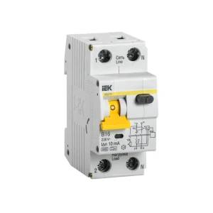 Дифференциальный переключатель avdt32 b 10 ма 16 a 2p 220 - 240 в iek