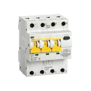 Întreruptor diferențial avdt34 c 10 ma 16 a 4p 400 v iek