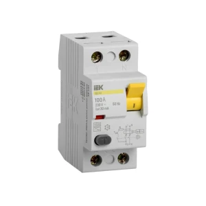 Întreruptor diferențial uzo vd1-63 30 ma 100 a 2p 220 - 240 v iek