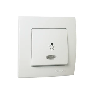 Кнопка для таймера с подсветкой lilium 10 a 220 - 240 в белый makel