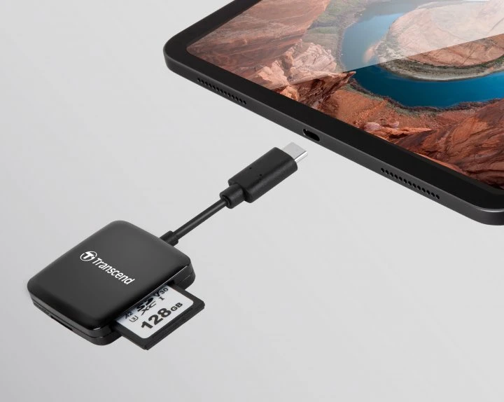 Кардридер transcend ts-rdc3, usb type-c, чёрный 2