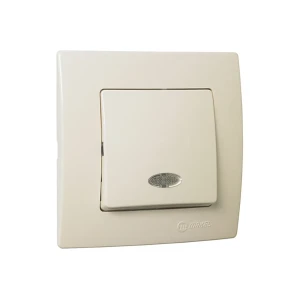Întrerupător cap-scară lilium 10 a 220 - 240 v crem makel