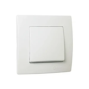Întrerupător cap-scară lilium 10 a 220 - 240 v alb makel