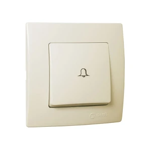 Кнопка звонка lilium 10 a 220 - 240 в кремовый makel