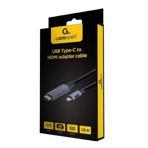Видеокабель cablexpert cc-usb3c-hdmi-01-6, usb type-c (m) - hdmi (f), 1,8м, чёрный Thumbnail 5