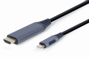 Видеокабель cablexpert cc-usb3c-hdmi-01-6, usb type-c (m) - hdmi (f), 1,8м, чёрный Thumbnail 4