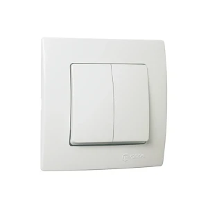 Двойной выключатель lilium 10 a 220 - 240 в белый makel