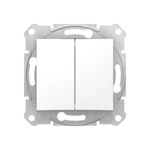 Двойной выключатель с возвратом sdn1100121 sedna 10 a 250 в белый schneider-electric