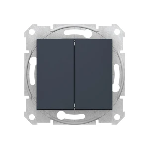 Двойной выключатель с возвратом sdn1100170 sedna 10 a 250 в графитовый schneider-electric