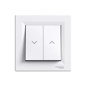 Двойной переключатель с возвратом для жалюзи asfora 10 a 220 - 240 в белый schneider-electric