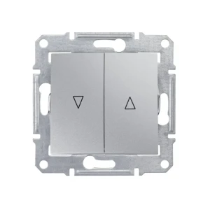 Întrerupător dublu cu revenire pentru jaluzele sedna 10 a 220 - 240 v aluminiu schneider-electric Thumbnail 1