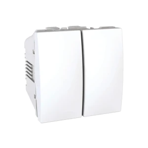 Întrerupător dublu cap scară mgu3.213.18 unica 10 a 250 v alb schneider-electric