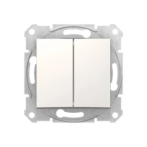 Двойной выключатель sedna 10 a 220 - 240 в кремовый schneider-electric