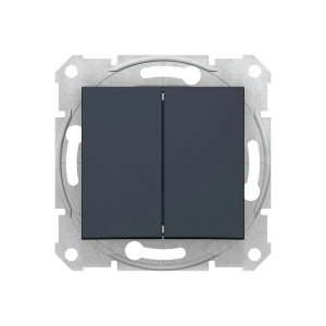 Întrerupător dublu cap scară sdn0600170 sedna 10 a 250 v grafit schneider-electric