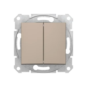 Переключатель двойной проходной sdn0600168 sedna 10 a 250 в титановый schneider-electric Thumbnail 1