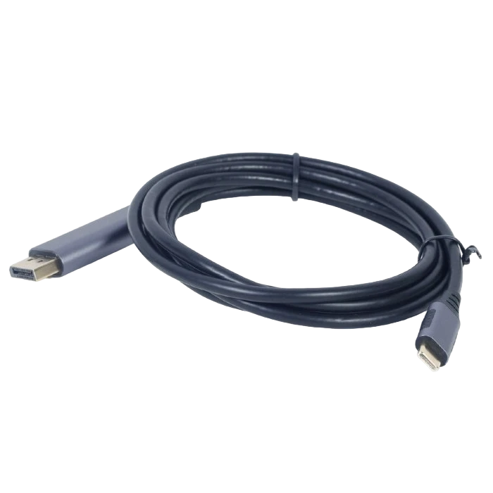 Видеокабель cablexpert cc-usb3c-dpf-01-6, usb type-c (m) - displayport (f), 1,8м, серый 4