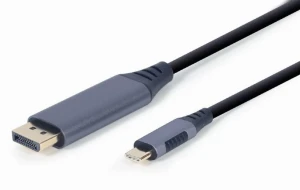 Видеокабель cablexpert cc-usb3c-dpf-01-6, usb type-c (m) - displayport (f), 1,8м, серый Thumbnail 5