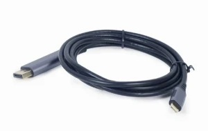 Видеокабель cablexpert cc-usb3c-dpf-01-6, usb type-c (m) - displayport (f), 1,8м, серый Thumbnail 3