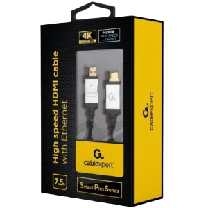 Cablu video cablexpert ccb-hdmil-7.5m, hdmi (m) - hdmi (m), 7,5m, negru Thumbnail 5