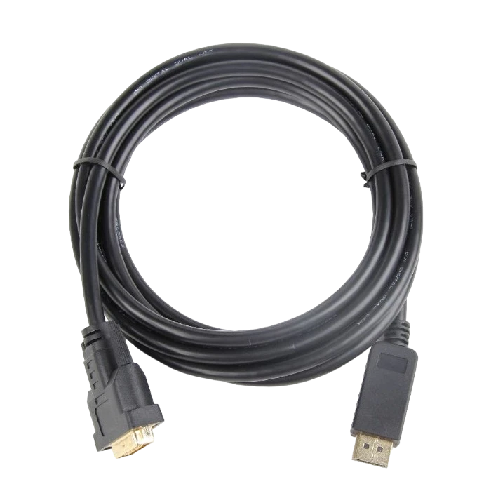 Cablu video cablexpert cc-dpm-dvim-6, displayport (m) - dvi-d (m), 1,8m, negru 4
