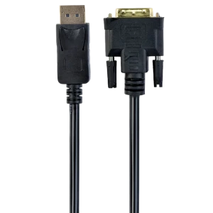 Видео кабель cablexpert cc-dpm-dvim-6, displayport (m) - dvi-d (m), 1,8м, чёрный