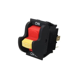 Întrerupător kasan yl222-03 1p 250 v 10 a ip20 negru/roșu