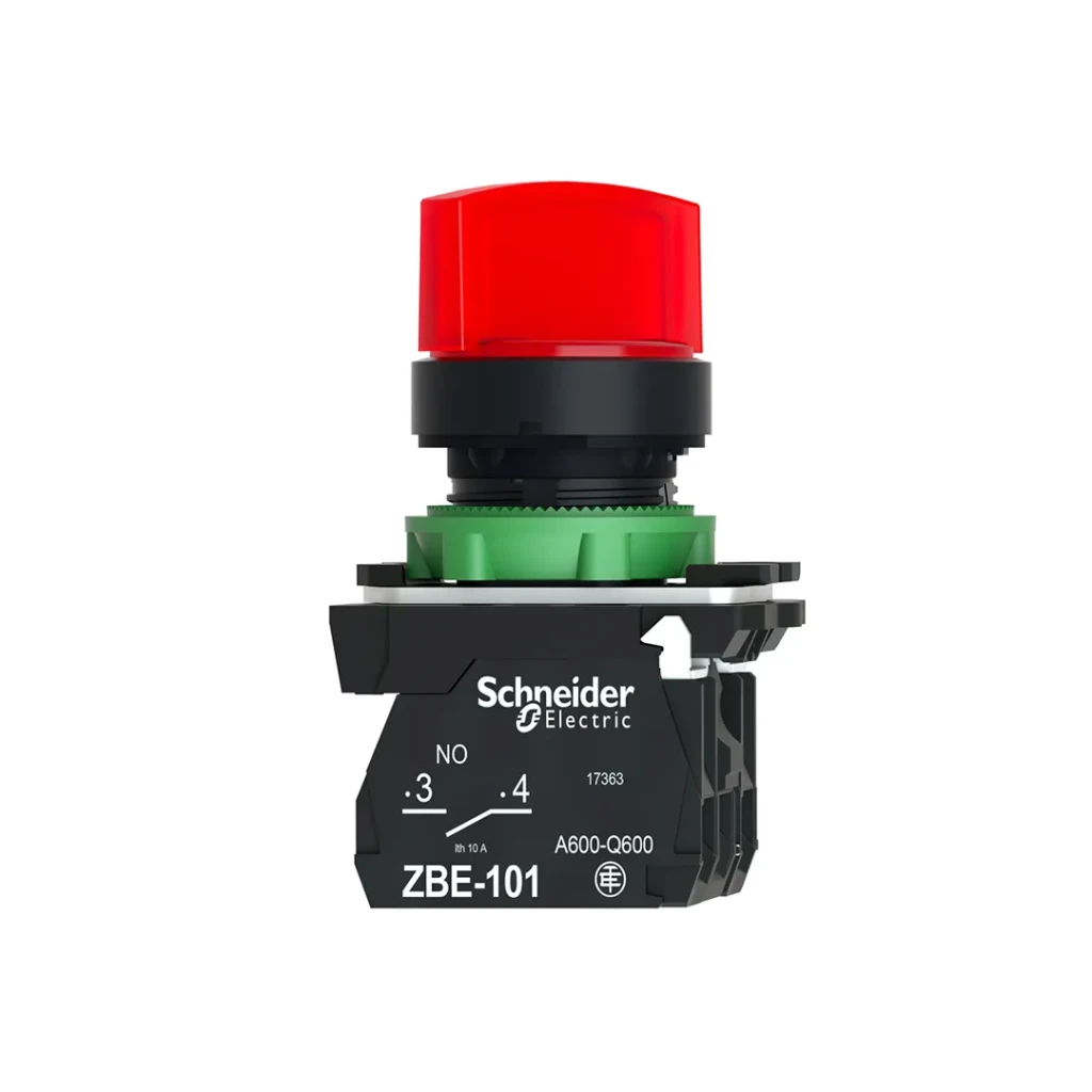 Întrerupător schneider-electric xb5ak124m5 2p 230 v 10 a ip66 roșu 2